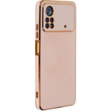 Mudanis Xiaomi Poco X4 Pro 5g Kılıf Volet Silikon - Pembe