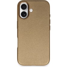 Mudanis Joko Apple Iphone 16 Wonder Deri Magsafe Kapak - Bronz