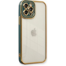 Mudanis Apple Iphone 12 Pro Kılıf Liva Lens Silikon - Yeşil