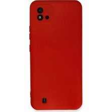 Mudanis Realme C11 2021 Kılıf Nano Içi Kadife Silikon - Kırmızı