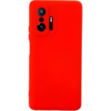 Mudanis Xiaomi Mi 11T Pro Kılıf Nano Içi Kadife Silikon - Kırmızı