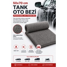 Muggio 50X70 Oto Yıkama & Kurulama Bezi – Mikrofiber, Süper Emici, Leke ve Tüy Bırakmaz, Tank Oto Bezi