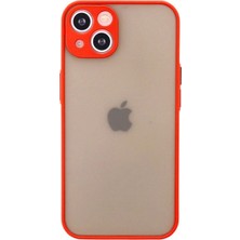 Mudanis Apple Iphone 13 Mini Kılıf Montreal Silikon Kapak - Kırmızı