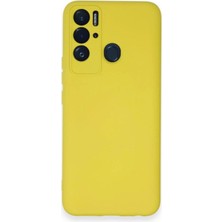 Mudanis Tecno Pova Neo Kılıf Nano Içi Kadife Silikon - Sarı