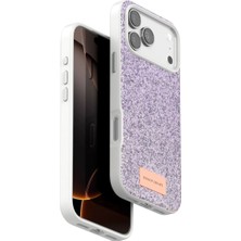 Mudanis Onegif Apple Iphone 17 Pro Bright Simli Kapak - Lila
