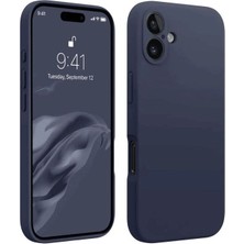 Mudanis Apple Iphone 16 Plus Kılıf First Silikon - Lacivert