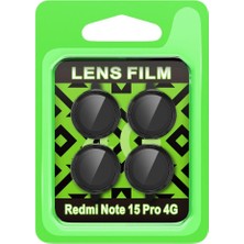 Mudanis Xiaomi Redmi Note 15 Pro 4g Raze Metal Kamera Lens - Siyah