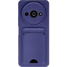 Mudanis Xiaomi Redmi A3 4g Kılıf Kelvin Kartvizitli Silikon - Lacivert