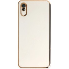 Mudanis Xiaomi Redmi 9A Kılıf Volet Silikon - Beyaz