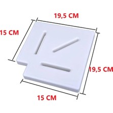 Gemaş Taşma Izgarası Köşe Parçası 90° Plastik 15 cm