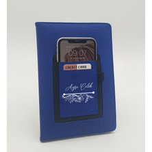 As Gift Kişiye Özel Isim Soyisim Baskılı Telefon ve Kartlık Cepli Kırmızı Defter