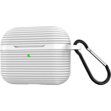 Uravas Store Mey Ithalat®   Airpods Pro 3 (3.nesil) Raven Silikon Kılıf - Beyaz