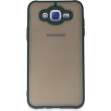 Mudanis Samsung Galaxy J7 Kılıf Montreal Silikon Kapak - Yeşil