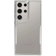Mudanis Samsung Galaxy S25 Ultra Kılıf Boyi Silikon Kapak - Gümüş