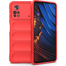 Mudanis Xiaomi Poco X4 Pro 5g Kılıf Optimum Silikon - Kırmızı