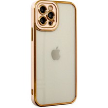 Mudanis Apple Iphone 12 Pro Kılıf Liva Lens Silikon - Rose