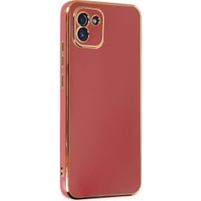 Mudanis Samsung Galaxy A03 Kılıf Volet Silikon - Kırmızı