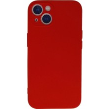 Mudanis Apple Iphone 13 Mini Kılıf Nano Içi Kadife Silikon - Kırmızı