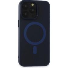 Mudanis Apple Iphone 15 Pro Max Kılıf Lodos Magneticsafe Mat Kapak - Mavi