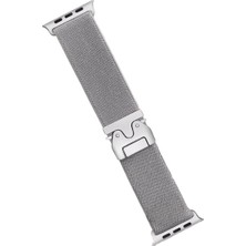 Mudanis Apple Watch 42MM Forest Kumaş Kordon (Saat Değildir) - Titan Gri
