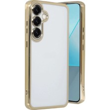 Mudanis Samsung Galaxy S25 Kılıf Razer Lensli Silikon - Gold
