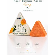 Vitalizma Kojic Turmeric Ginger Sabunu – Leke Karşıtı Aydınlatıcı Cilt Tonu Eşitleyici Katı Sabun 100 gr