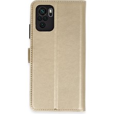 Mudanis Xiaomi Mi Note 10 Trend S Plus Kapaklı Kılıf - Gold