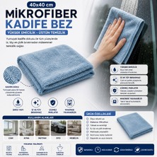Muggio 40X40 Mikrofiber Kadife Bez Oto Kurulama Temizlik Bezi Iz Tüy Hav Bırakmaz 1 Adet
