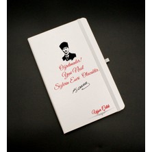 As Gift Kişiye Özel Atatürk Baskılı Beyaz Defter