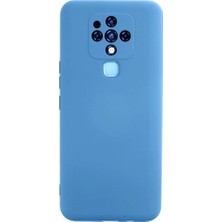 Mudanis Tecno Camon 16 Kılıf Nano Içi Kadife Silikon - Mavi