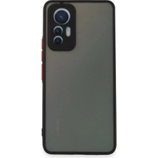 Mudanis Xiaomi Mi 12 Lite Kılıf Montreal Silikon Kapak - Siyah
