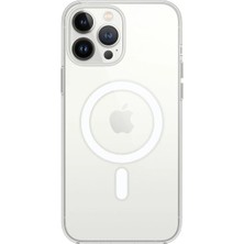 Mudanis Apple Iphone 14 Pro Kılıf Magneticsafe Şeffaf Silikon - Şeffaf