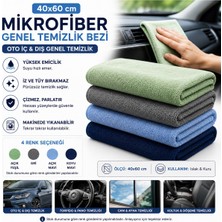 Muggio 40X60 Mikrofiber Genel Temizlik Bezi Oto Iç Dış Temizlik Bezi Iz Tüy Hav Bırakmaz 1 Adet