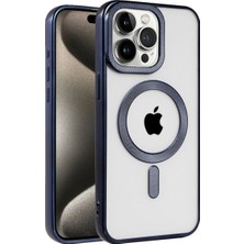 Mudanis Apple Iphone 15 Pro Max Kılıf Kronos Magsafe Kapak - Lacivert