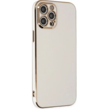 Mudanis Apple Iphone 12 Pro Kılıf Volet Silikon - Beyaz