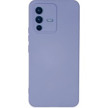 Mudanis Vivo V23 5g Kılıf Nano Içi Kadife Silikon - Lila
