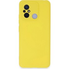 Mudanis Xiaomi Redmi 12C Kılıf Nano Içi Kadife Silikon - Sarı