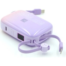 Fineblue FD05 - 10.000 Mah Powerbank - Dahili Kablolu