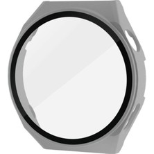 Mudanis Huawei Watch Gt3 Pro 46MM Dota Camlı Kasa Ekran Koruyucu - Uzay Grisi
