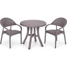 Mandella Zeugma Rattan Masa Kahverengi 70x120 cm Konforlu ve Fiyatı