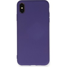 Mudanis Apple Iphone Xs Max Kılıf Nano Içi Kadife Silikon - Mor