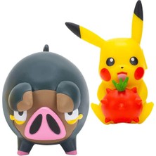 Jazwares Pokemon Battle Bahar Serisi 2'li Figür Seti - Pikachu ve Lechonk
