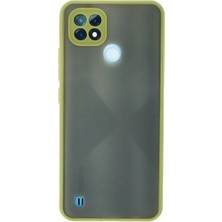Mudanis Realme C21 Kılıf Montreal Silikon Kapak - Açık Yeşil