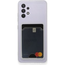 Mudanis Samsung Galaxy A32 Kılıf Kart Şeffaf Silikon - Şeffaf