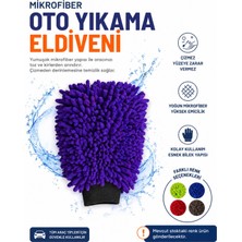 Muggio Mikrofiber Oto Yıkama Eldiveni 18X32 cm – Çizmez, Yüksek Köpük & Su Emici
