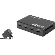İlkyaz Fashion HDMI Splitter 1080P 3D 1 In 4 Out - Siyah HDX1286