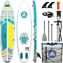 Tourus TS-FA01 335X83.8X15 cm Şişme Touring Sup Board – 180 kg Taşıma Kapasiteli X-Woven Profesyonel Paddle Board Seti