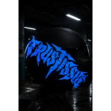 Banxtre Kask Için Ultra Reflektörlü Gece Işıkta Parlayan Trustissue Kask Sticker Etiket (1 Adet)