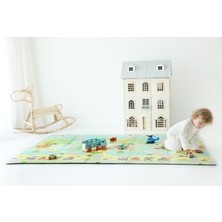 Yeşil Parkur Katlanabilir Oyun Matı 200 x 130 x 0.8 cm