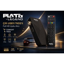 Plato Legend Çift USB'li TKGS'li Full HD Uydu Alıcısı Yüksek Görüntü Kalitesi ile